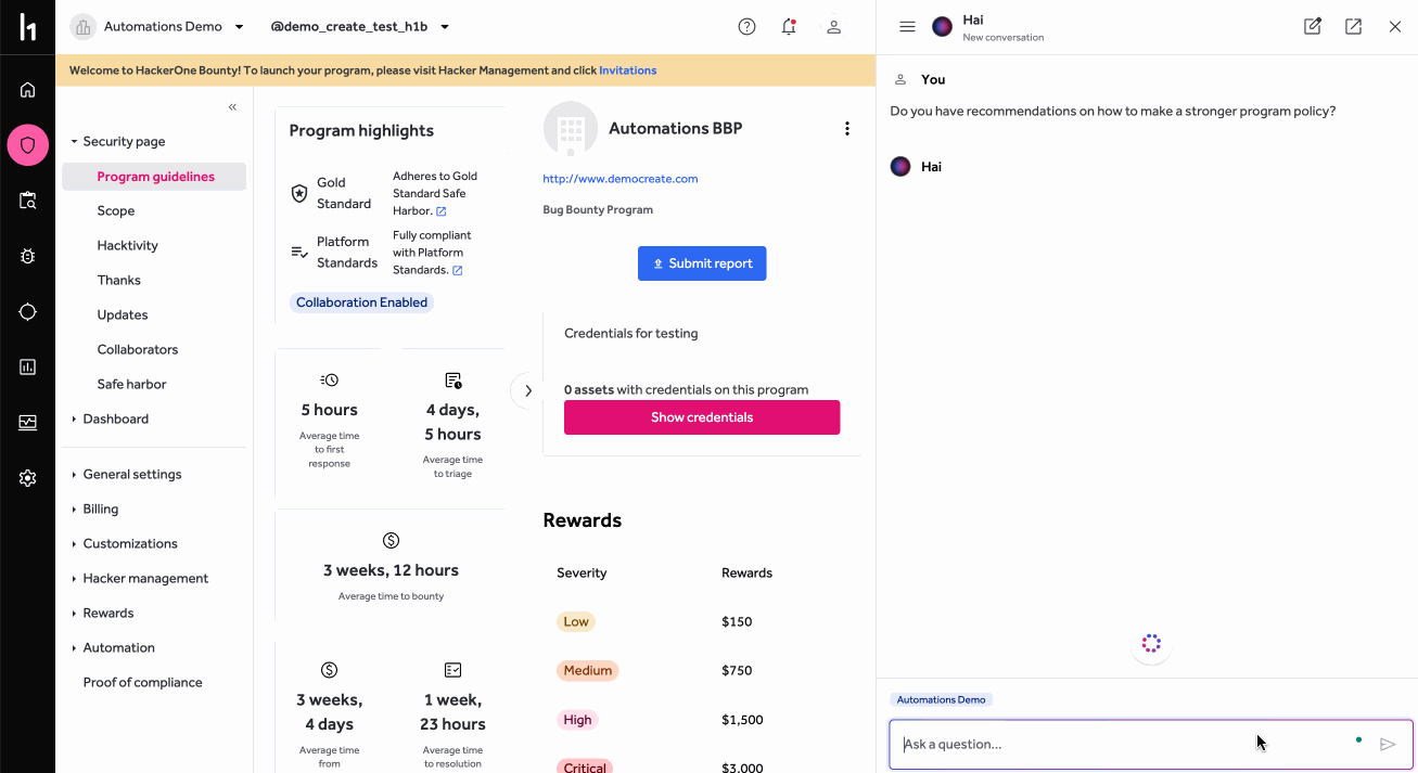 Hai policy best practices