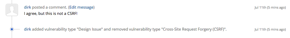 The resultant report activity