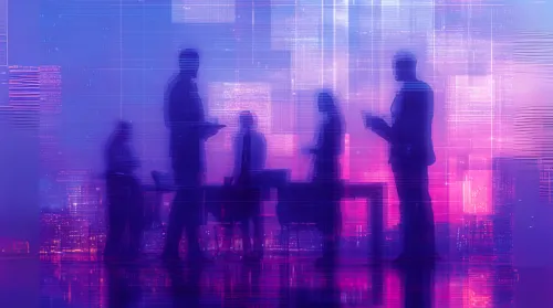 Figures Standing in a Group