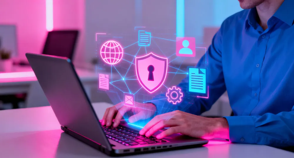 Hacker performing research