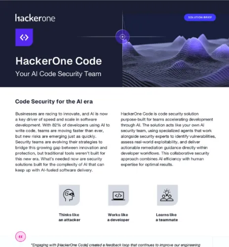HackerOne Code Solution Brief