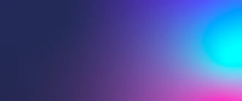 Smooth gradient background transitioning from deep navy blue on the left to bright cyan and magenta on the right