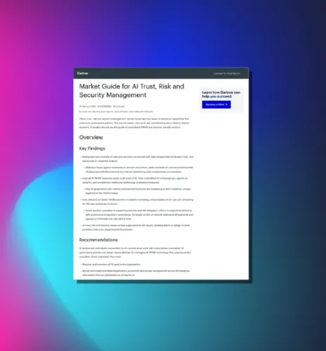 Gartner AI Reprint Report CTA